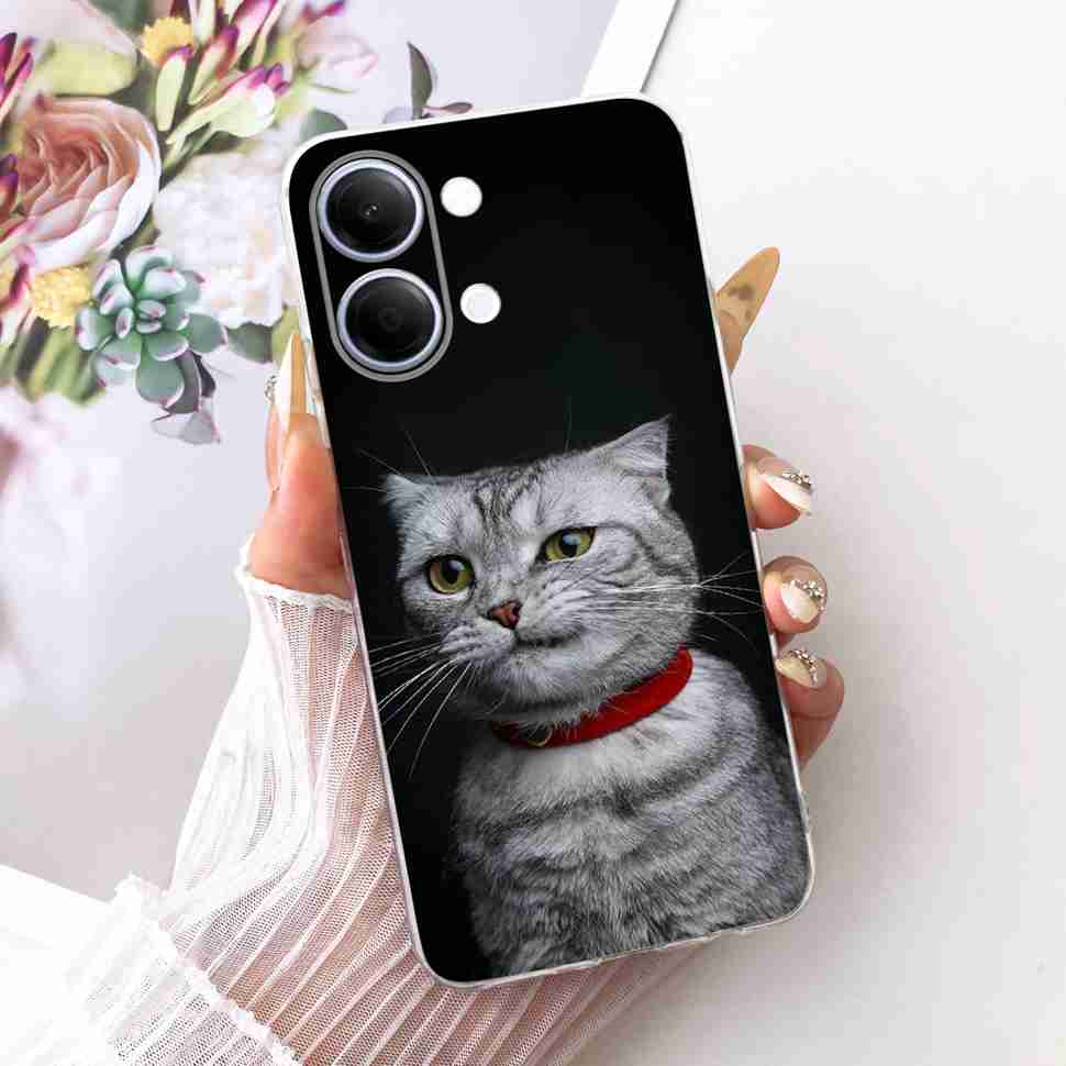For vivo Y05 4G 6.74" Case Simple Cute Cartoon Cat Rabbit Silicone TPU Back Cover For Vivo y05 VIVO Y 05 4G Phone Cases Bumper