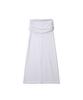 Eonibeu See-Through Shirring Long Skirt Set White