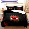 Ahly Football Club Printed Pattern Duvet Cover Set – Includes 1 Duvet Cover and 2 Matching Pillowcases Bedroom Decor Christmas Gifts