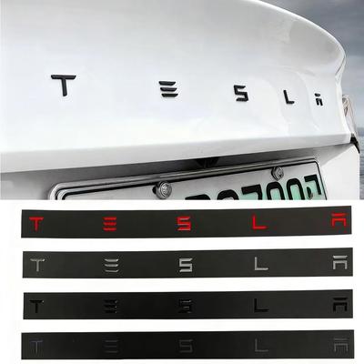 ABS Car Trunk Sticker Accessories For SpaceX Model 3 Highland 2023 Model S Model X Model Y Model Y-Eur Roadster Bonina Coi