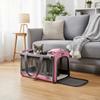 Oxford Cloth Cat Carrier Handbag Soft Sided Breathable Cat Transport Bag Large Capacity Waterproof Pet Carrier