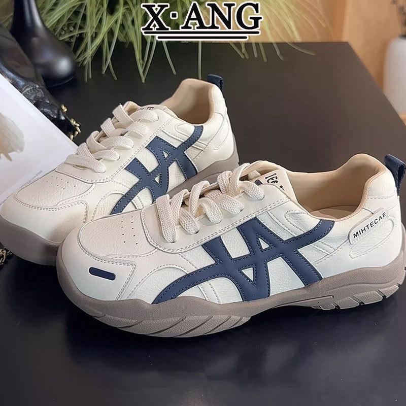 Leather Women's Soft-soled and Lightweight Autumn New Versatile Casual Sports Shoes Little White Shoes
