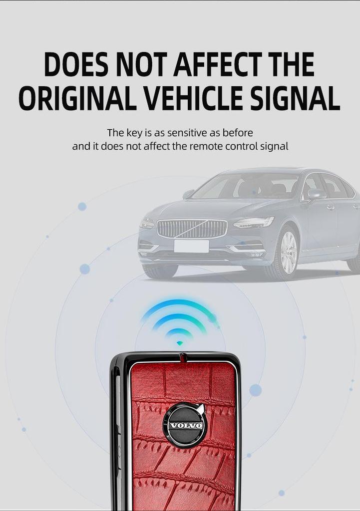 Volvo Alloy Key Case for XC60, S90, S60, XC40, XC90, V60, V90 Models