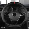 D/O Shape 36cm Carbon Fiber Car Steering Wheel Cover Size S for Honda Civic Ciimo Jade SUZUKI Alto NISSAN Juke Auto Accessories
