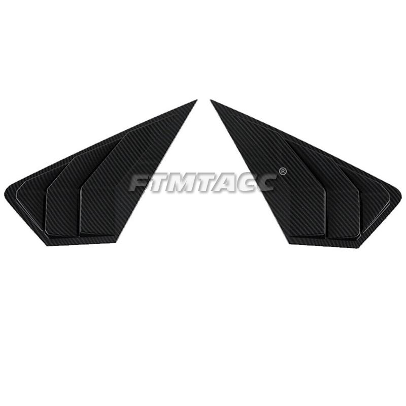 Obloane pentru jaluzele geamului din spate negru lucios pentru stilul mașinii, ornamente pentru capacul de ventilație pentru Ford Mondeo Fusion 2022 2023 ABS din fibră de carbon