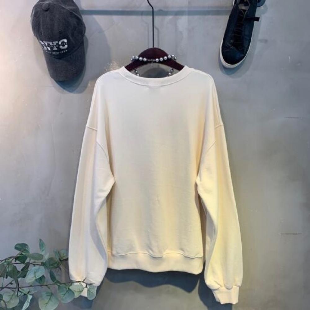 C S In The Room Men meCha Color bloCk letterIng prIntIng Round neCk SweatShirt 3