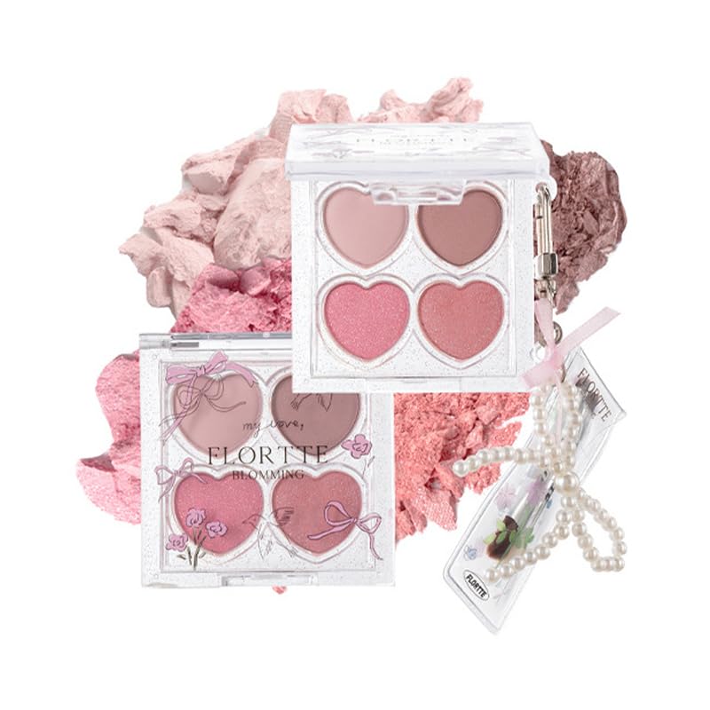 

FLORTTE Тени для век Тени Милый макияж Высококачественная китайская косметика Палетка, Палетка для области под глазами, Тени для век 4 цвета, Палетка, Тени для области под глазами, Хайлайтер,