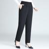 Mom's Quilted Fleece-Lined High-Waisted Winter Pants
