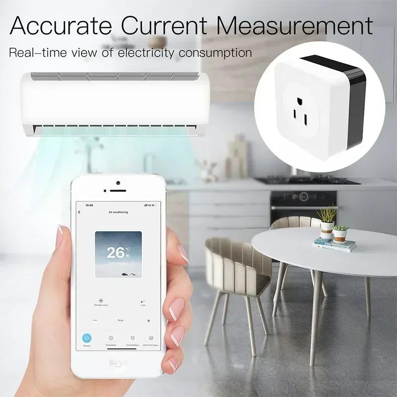 16A WiFi Air Conditioner Wall Plug Socket Companion Outlet IR Remote Controller Smart Life Tuya Work with Alexa Google UK US DE