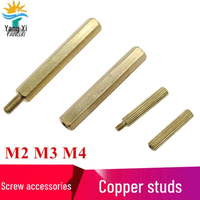 Copper Post Stud M2/M3/M4: Single/Double Pass Copper Pillar for Science Education Models