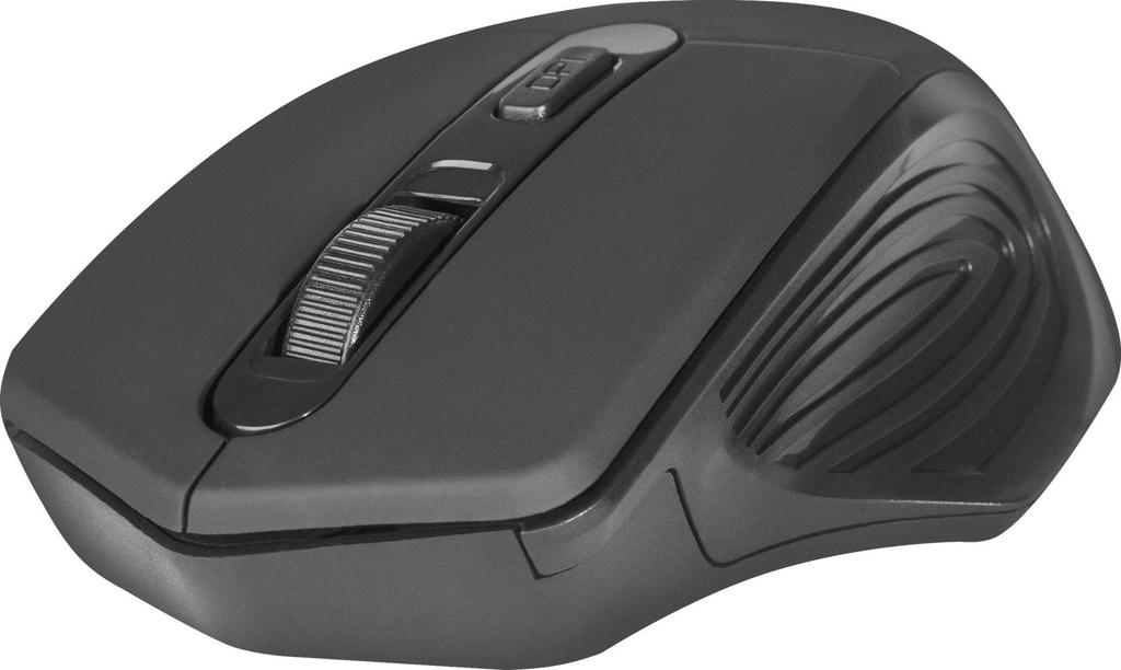 Mysz bezprzewodowa Defender DATUM MB-345 optyczna 1600dpi 4P czarna
