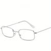 Y2K Retro Small Square Frame Glasses for Women  Lightweight Vintage Style Fashion Accessory for Casual & Formal Outfits