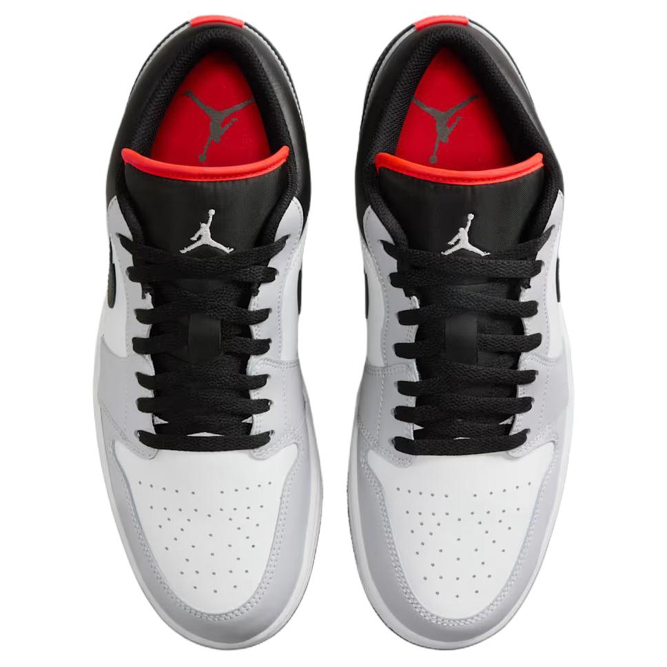 Air Jordan 1 Low Neutral Grey Summit White Pánské tenisky Infrared-23 Černé 553558-045