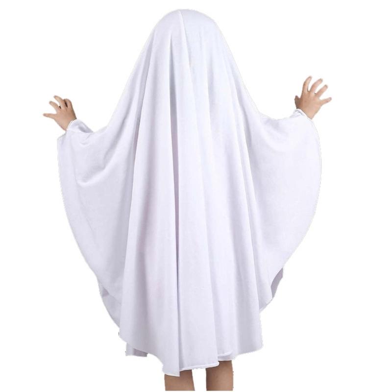 Halloween Spirit Costume Pullover Cloak With Breathable Polyester Fabric For Adults Kids Comfortable Knitted Clothes