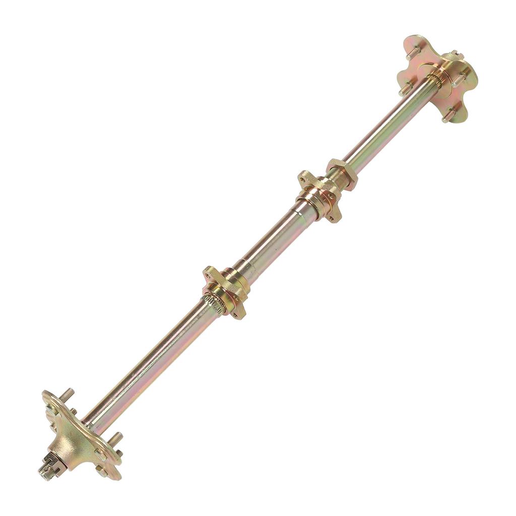 850mm Go Kart Rear Live Axle Kit with Brake Assembly and Chain ATV Rear Axle Assembly for 50cc 70cc 90cc Atv Quads