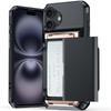 Applicable To IPhone 16 Card Phone Case 15Plus Set Beer Slide Cover Card Bag Multifunctional Apple 14/13 Hard Set
