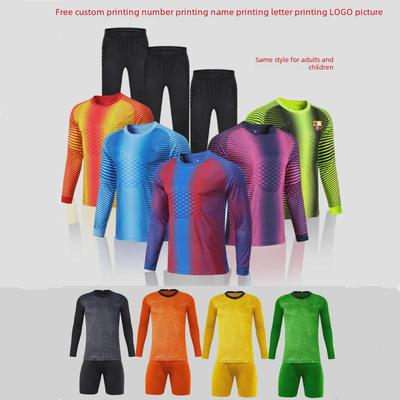 Adult Football Goalkeeper Long-Sleeve Uniform with Protective Padding