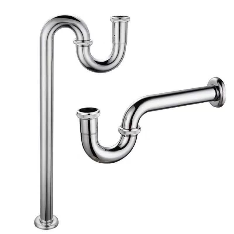 LANGZHIWEN Thickened Stainless Steel Basin Drain Pipe