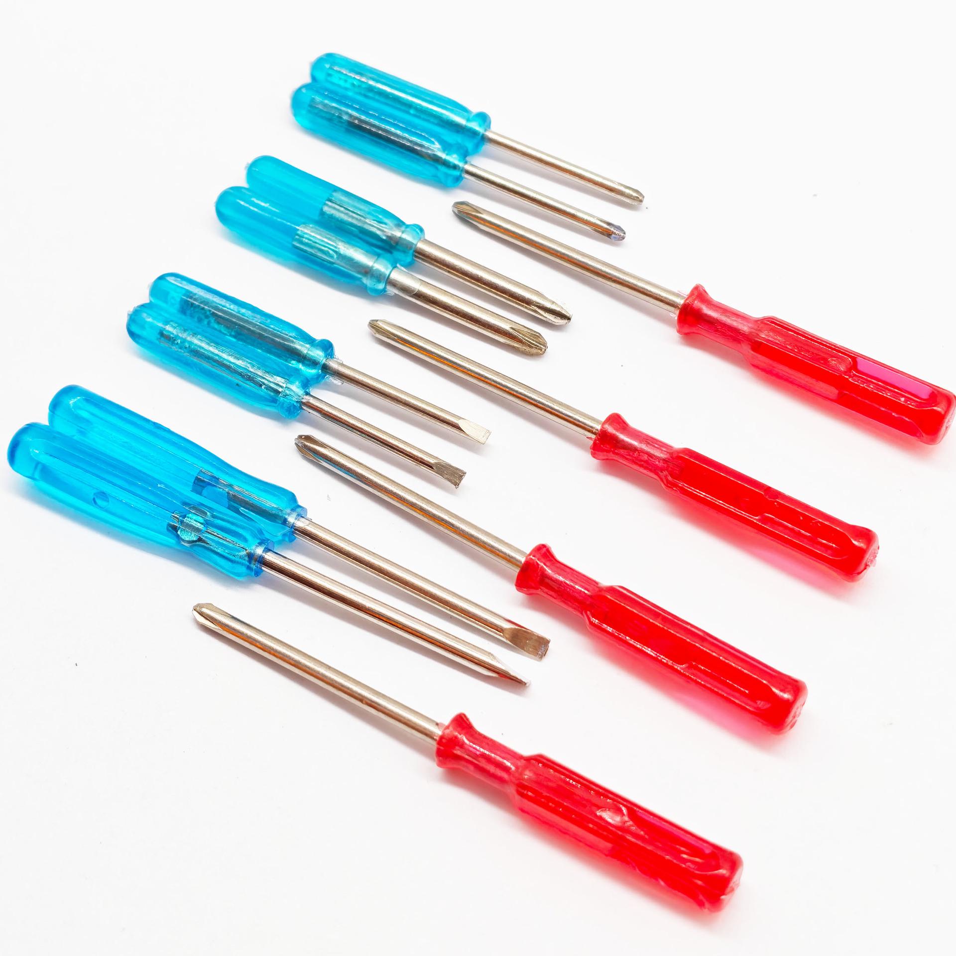 

Dual Pack: Mini 65mm & 45mm Transparent Blue Phillips Screwdrivers - 2.5mm & 2.0mm Tip - Ideal Toy Gift