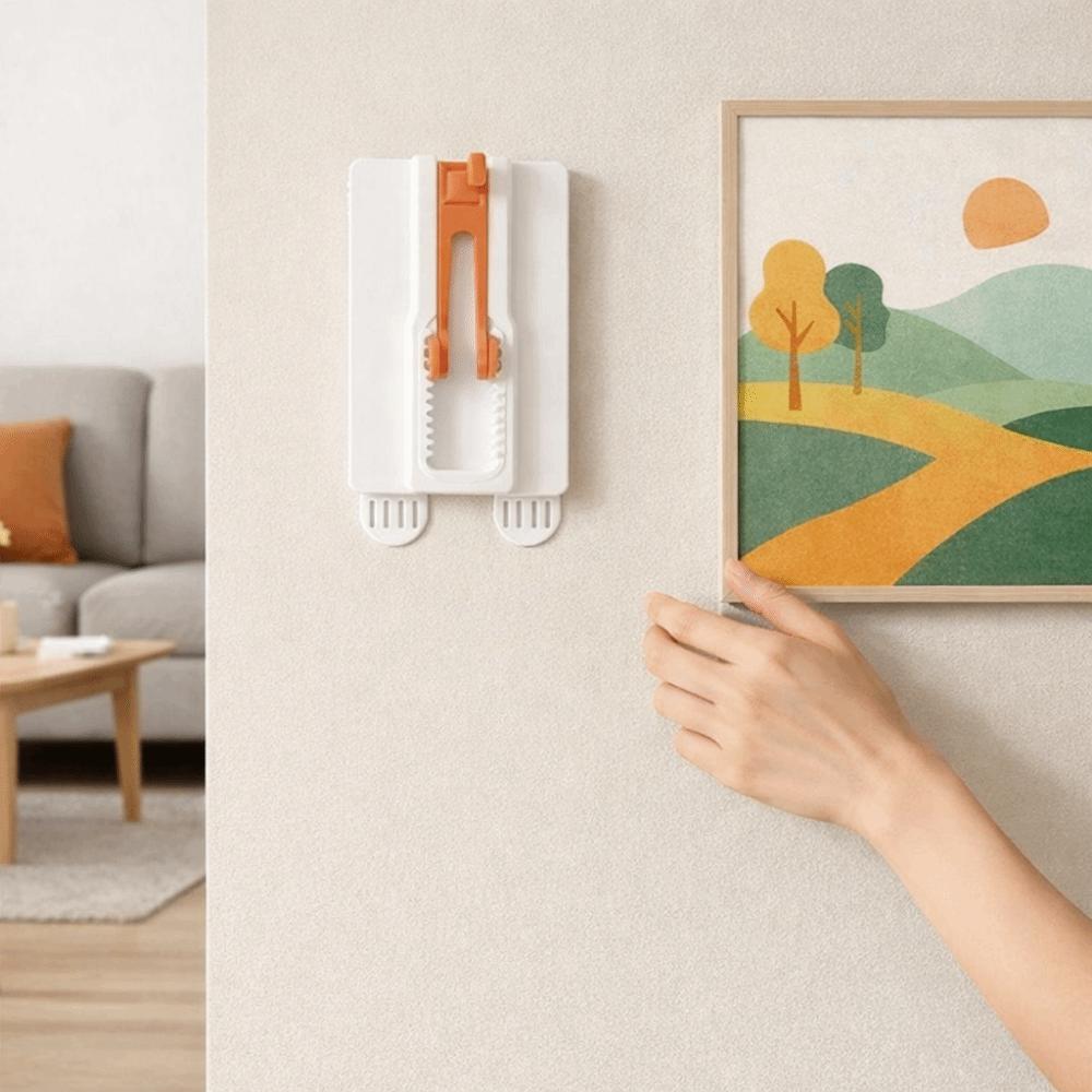 3 Pieces Plastic Photo Frame Hook No Drilling Seamless Picture Frame Hanger Adjustable Removable Wall Picture Hooks Office