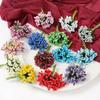 Artificial Flowers Stamen Bouquet for Home Room Decor Wedding Marriage Decoration Garland Mother's Day Gift Scrapbook Accessory KTY