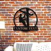 Exclusive Tailored Lineman Monogram Metal Wall Sculptures Contemporary Design Wall Hanging Mount Versatile for Home Gift