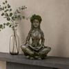 Zen Meditation Goddess Statue, Resin Tree Woman/Man Figurine, Yoga Tree of Life Mystical Sculpture, Spiritual Gift for Home Office Decor