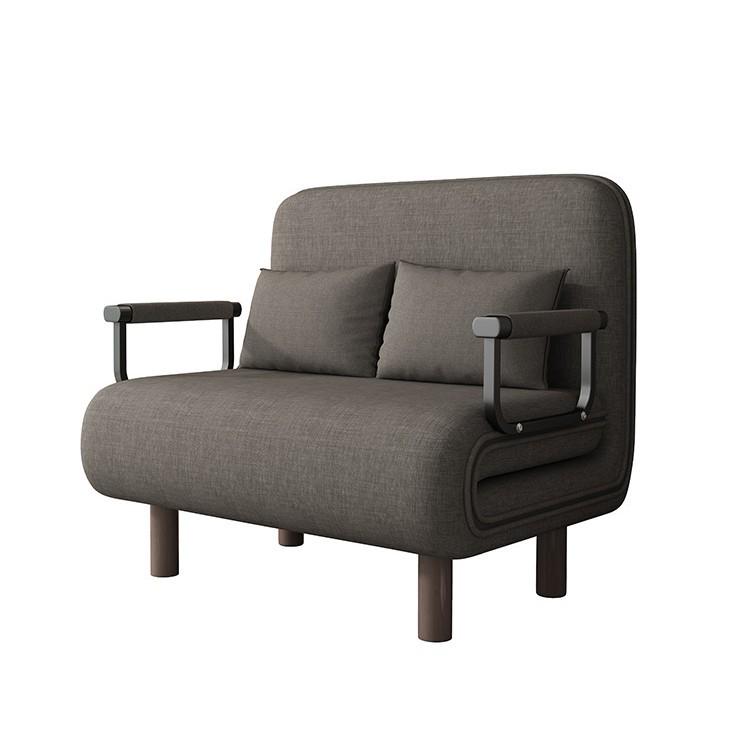 Convertible Foldable Sofa Bed - Dual-Use, Extendable Design for Living Room/Balcony, Ideal for Small Apartments, Double Size, Push-Pull Mechanism.