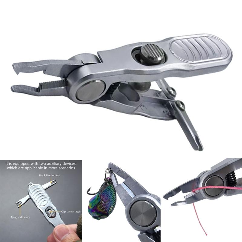 Fly Tying Fishing Line Cutter Scissors Aluminum Construction Sliding Lock Mechanism For Easy Carrying On Vests Bags