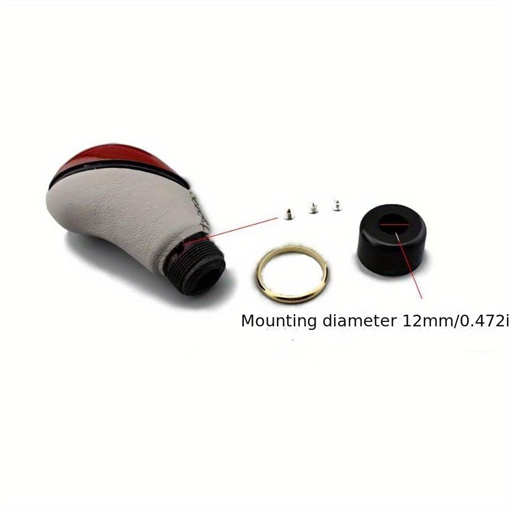 Manual Gear Shift Knob Accessory Wooden PU Universal Car Truck 5-Speed Stick Manual Transmission Lever Gear Selector