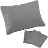AQUA Temperature-Regulating Pillow with Two Covers, 43 X 63 Cm, Gray, 65620013