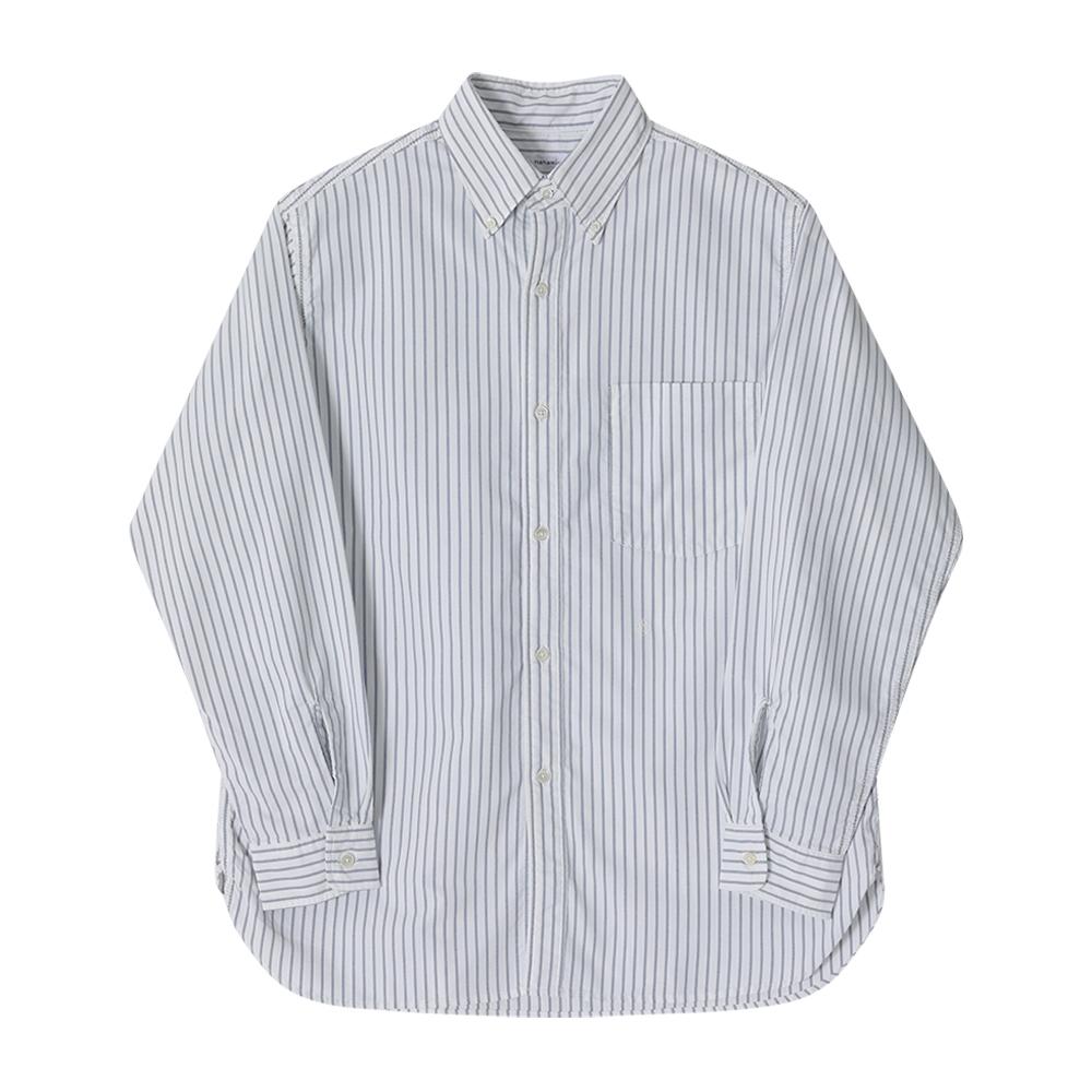 Nanamica Button Down Stripe Wind Unisex Shirt S25sg090e