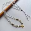Versatile Bead Chain Thangka Buddha Brand Fox Fairy Bead Chain, Fashion Necklace, Bead Sweater Chain Chalcedony