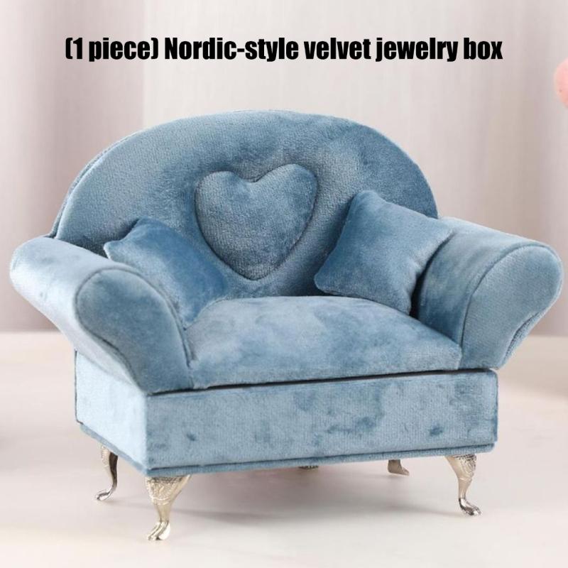 Velvets Jewelry Organiser with Protective Interior Compartments for Secure Jewelry Storage Accessories Case