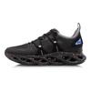 Li Ning Arc Shock Absorption Non-Slip Wear-Resistant Low-Top Running Shoes Men Running Shoes Black Blue ARHQ057-1
