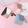 1Pc Geometric Women Cute Wallets Pocket Purse Card Holder Patchwork Wallet Lady Female  Short Coin Purse Money Bag