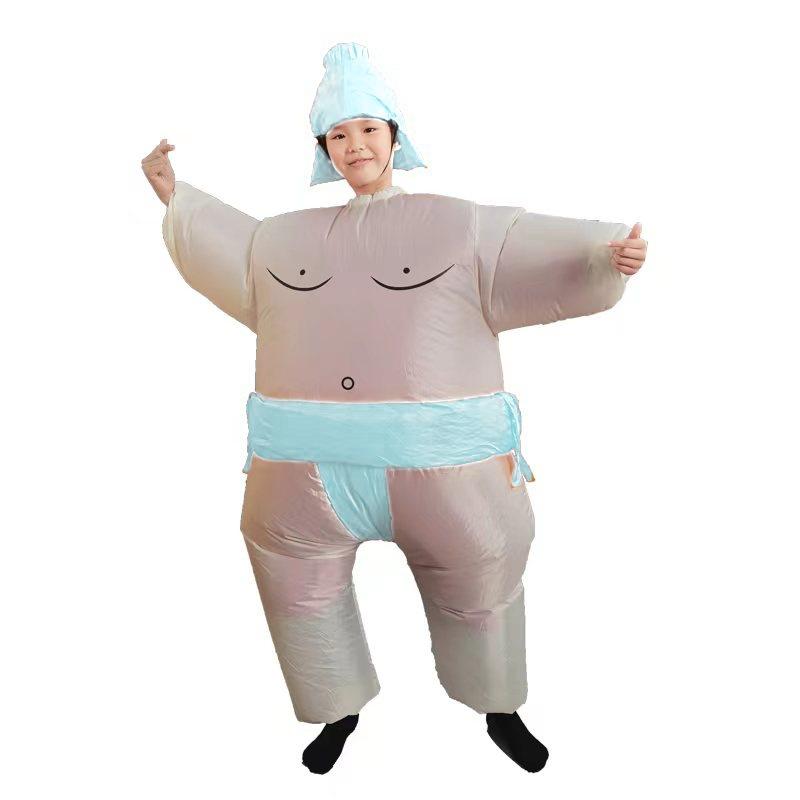 Sumo Inflatable Costume - Funny Fat Man Doll Outfit for Parties and Performances