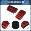 FUELHOOD 2 Stück Aluminiumlegierung Rot Fußachsen-Pedalabdeckung für Honda Step Wagon Step Wagon Spudder RP Serie