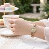 Rich In Flowers Ladies Wristwatch Round Dial Quartz Watch Bracelet Watch  Elegant Wear