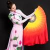 Colorful Kids Children Bamboo Fans Hand Dye Adults Fan  Veil Pairs Yangko Dance Tools