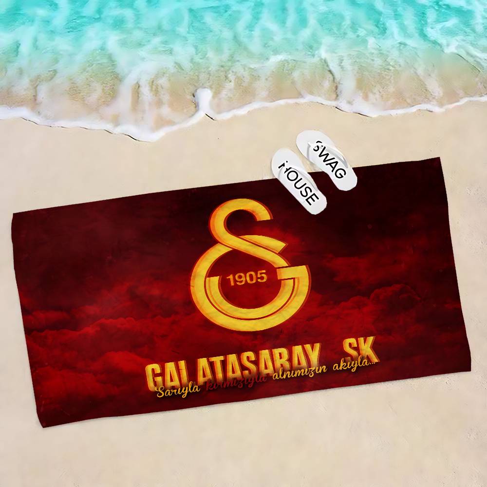 G-Galatasaray S-S.K. Asciugamani da Spiaggia Grandi in Microfibra Anmie Asciugatura Rapida Asciugamani da Spiaggia Sabbiosa Asciugamano da Piscina per Viaggi Piscina Nuoto Yoga