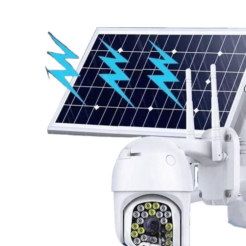 HD 360° Rotation Solar-Powered 4G Outdoor Surveillance Camera, No Power or Network Needed, Waterproof.