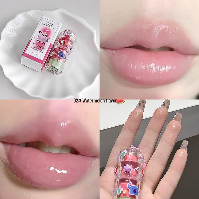 

GegeBear Глубокоувлажняющий бальзам для губ: Питает, Увлажняет, Придает объем, Разглаживает морщинки на губах, с милым кулоном.