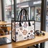 Cute Ghost Floral Print Tote Bag