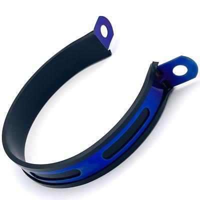 LEXOR Silencer Band Scarf Stay Bike Motorcycle Custom Stainless Steel 100 Blue