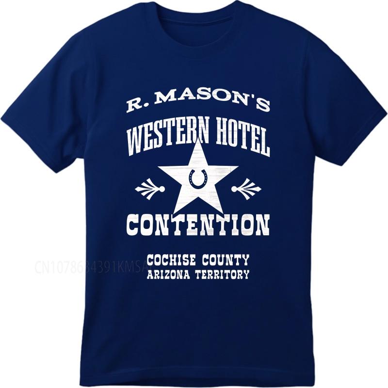

Daily Wear summer Women tshirt R Masons Western Hotel Contention Cochise County Arizona Territory Short Sleeve Soft ONeck 4XL