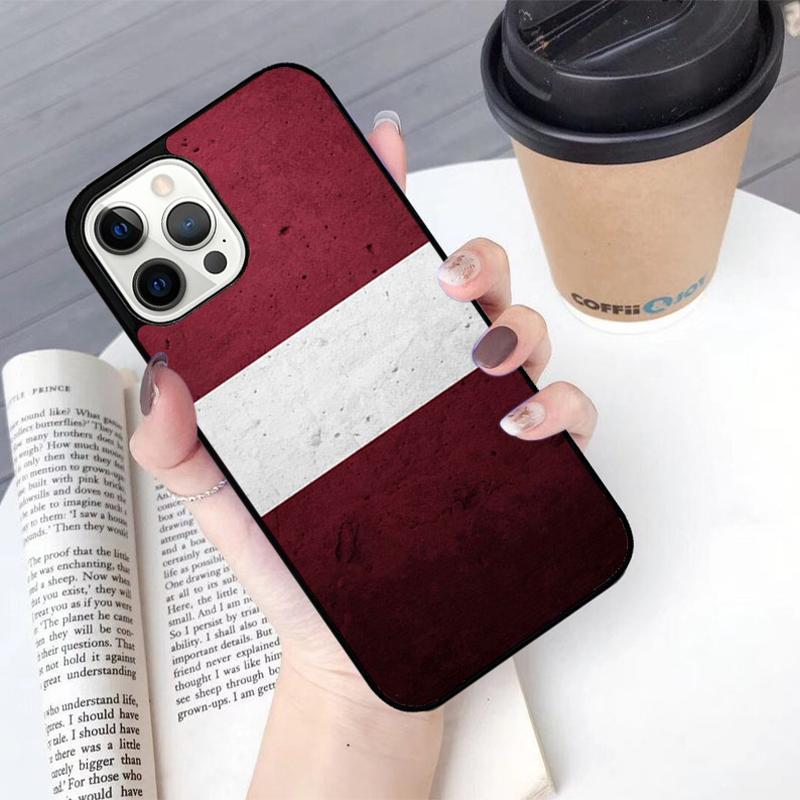 Latvian Flag Coat Of Arms Phone Case For iPhone 17 Air 13 12 14 15 16  Cover For Apple Pro Max 6S Plus Coque