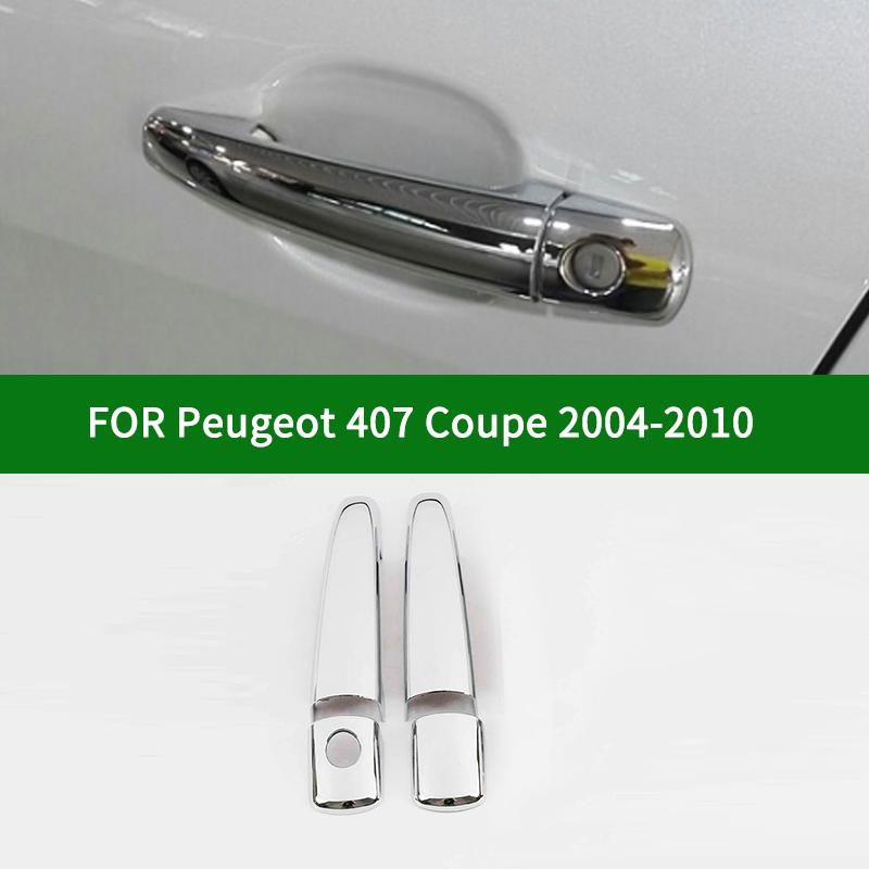 

Для Peugeot 407 купе 2004-2010 гг. аксессуар хром серебристый автомобиль 2-дверные накладки на ручки отделка 2005 2006 2007 2008