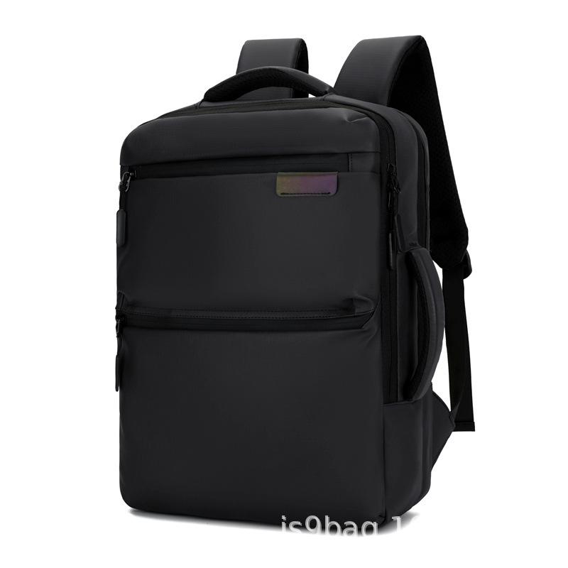 Schoolbag Anti-splashing backpack Simple business backpack Premium sense travel computer bag Wholesale air cushion strap