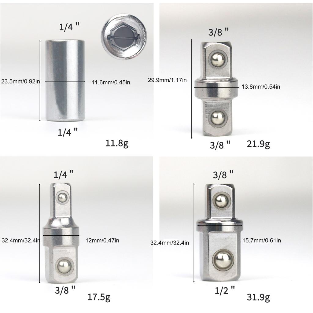 Präzise gefertigter Vierkant-Stecknussadapter für verbesserte Werkzeug-Effizienz und Langlebigkeit bei verschiedenen Reparaturaufgaben